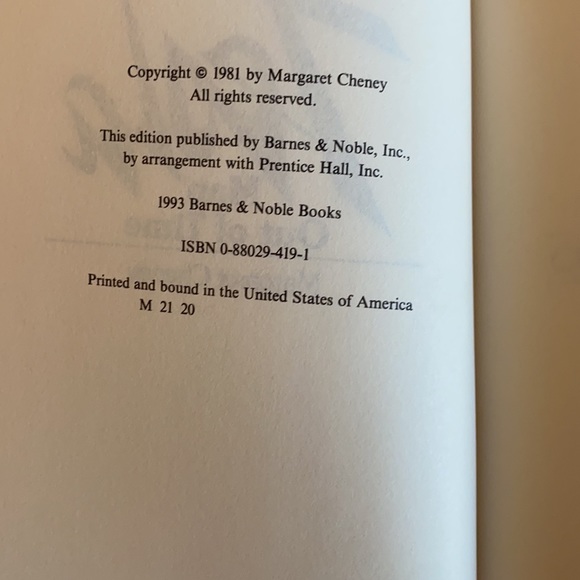 Tesla Book Hardback Man Out of Time Margaret Cheney Electricity Inventor History - Picture 8 of 8